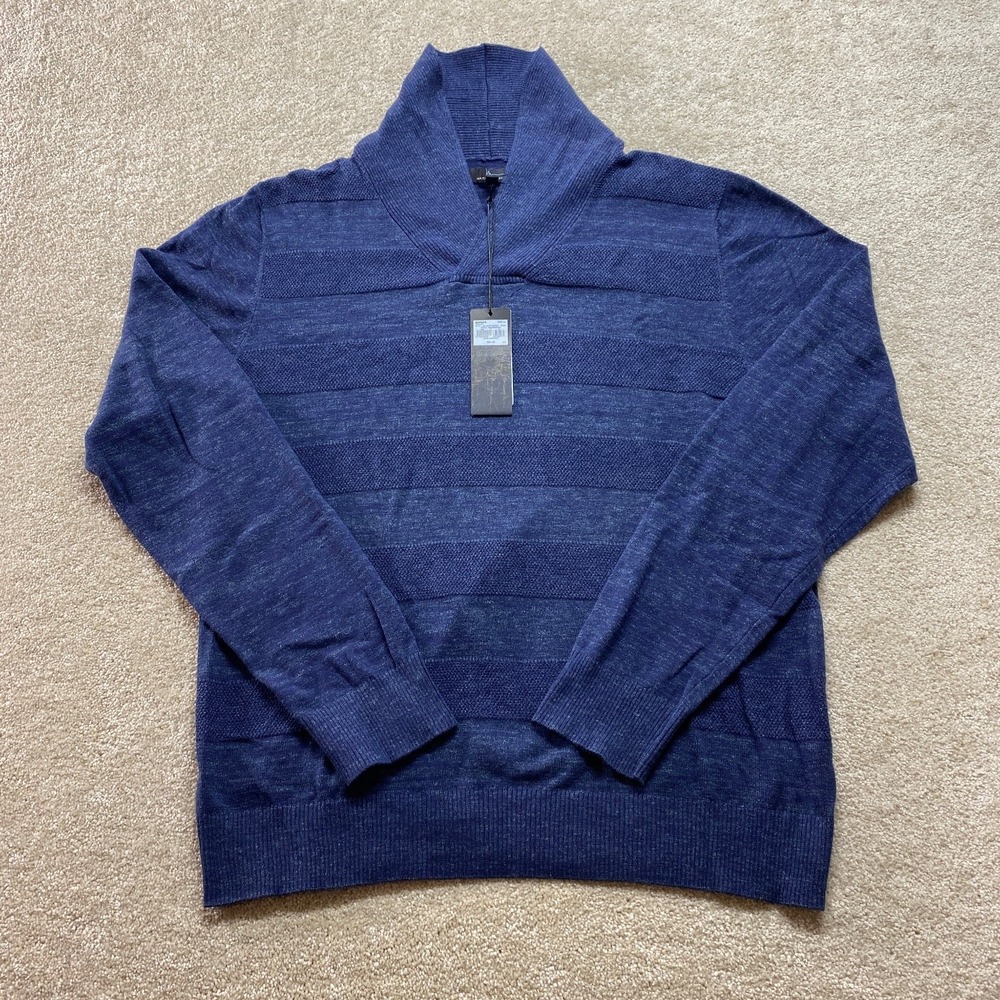Marc Anthony Men's Hoodie XL Navy‎ Blue 100% Cotton Pullover Sweater